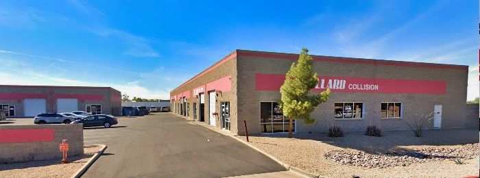 Allard Collision Repair Chandler Location – Exterior of Shop Allard Collision Repair Chandler Location - Exterior of Shop