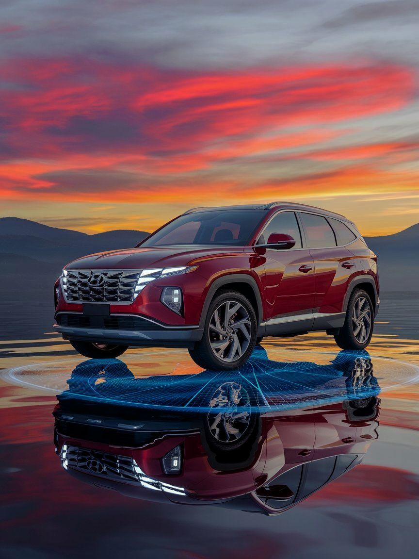 red-hyundai-suv showing ADAS under Hyundai Certified Collision Repair Allard Collision red-hyundai-suv-showing-ADAS-under-Hyundai-Certified-Collision-Repair-Allard-Collision